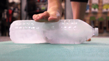 ice water bottle massage